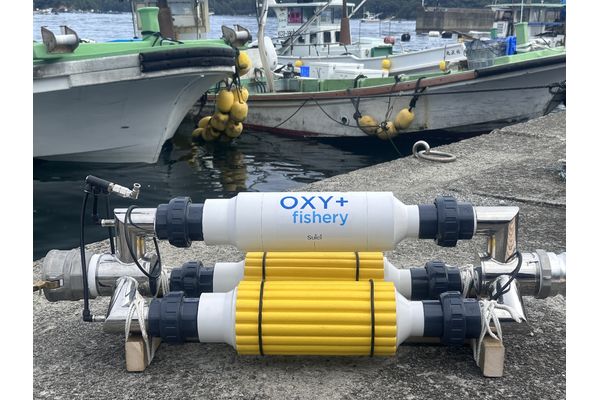 OXY+fishery　水産用酸素供給装置　穂栄株式会社　淡水薬浴